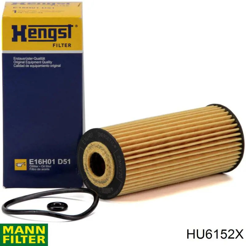 HU6152X Mann-Filter filtro de aceite