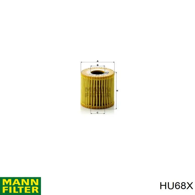 Comprar HU68X Mann-Filter Filtros de aceite