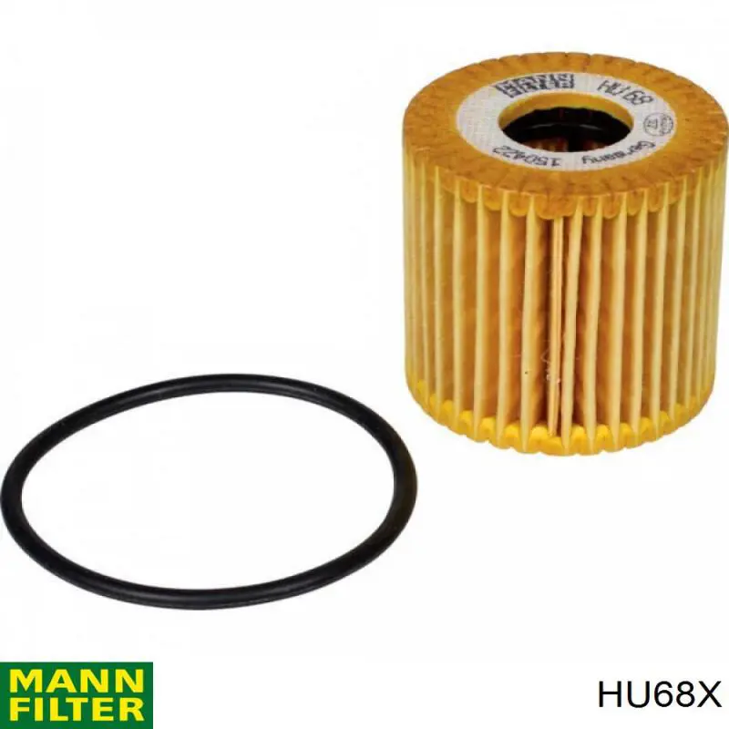 HU68X Mann-Filter filtro de aceite