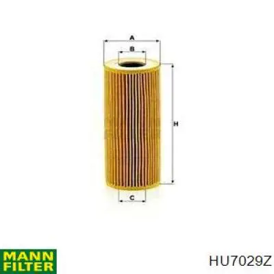 HU7029Z Mann-Filter filtro de aceite