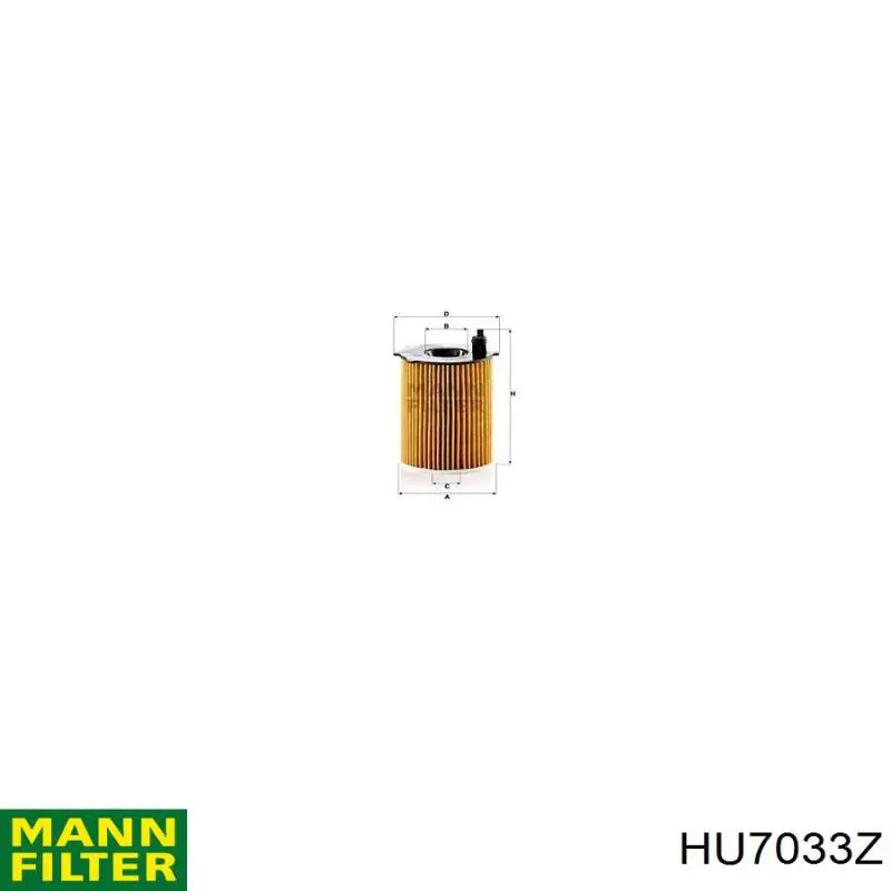 HU7033Z Mann-Filter filtro de aceite