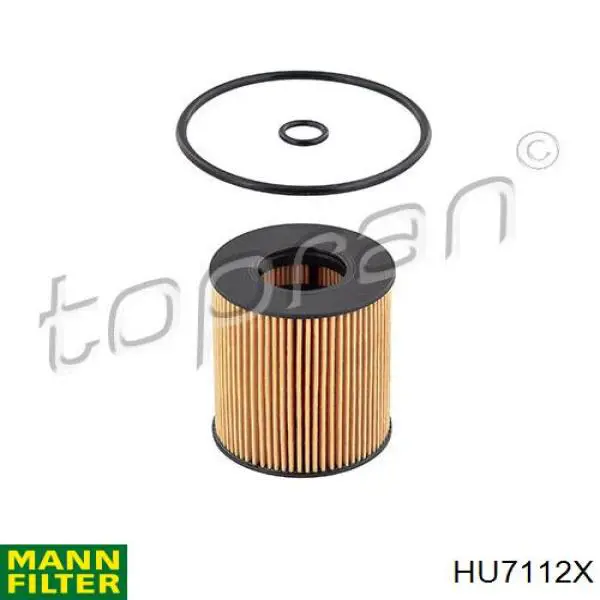Filtro de aceite HU7112X Mann-Filter