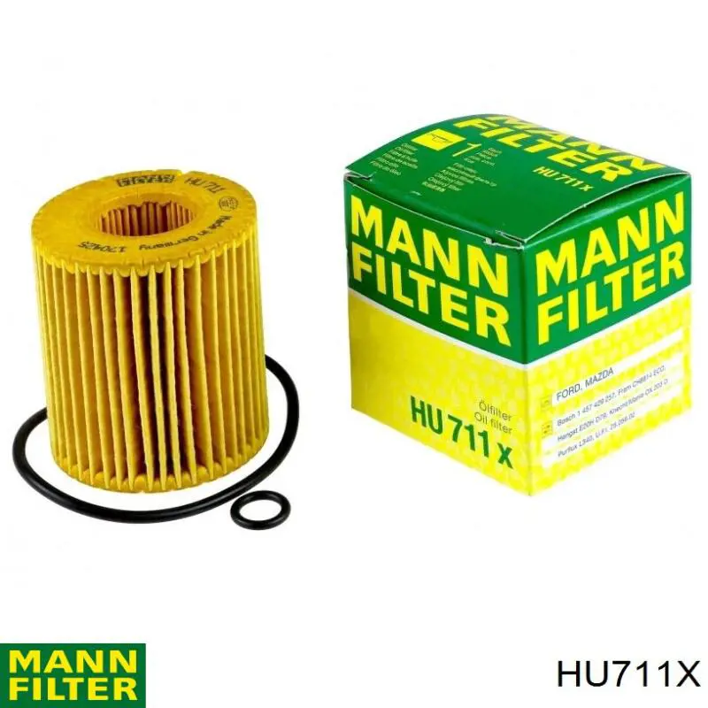 HU711X Mann-Filter filtro de aceite