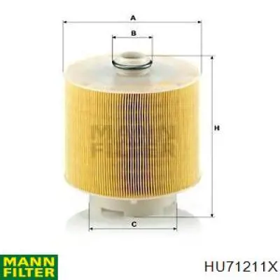 Filtro de aceite HU71211X Mann-Filter