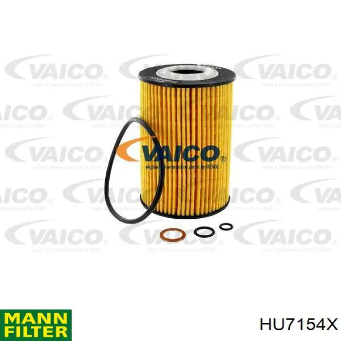 HU7154X Mann-Filter filtro de aceite