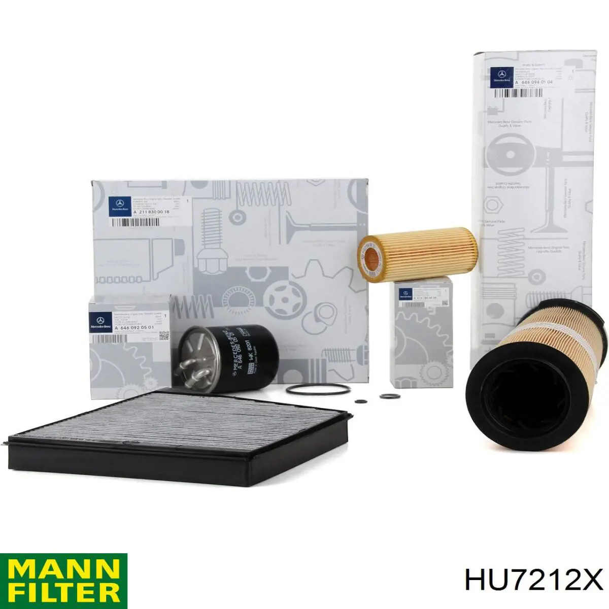Filtro de aceite motor Mann-Filter HU7212X