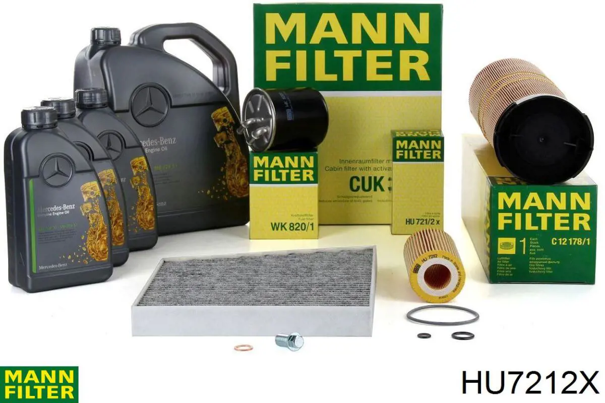 Filtro de aceite HU7212X Mann-Filter