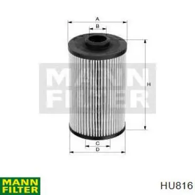 HU816 Mann-Filter filtro de aceite