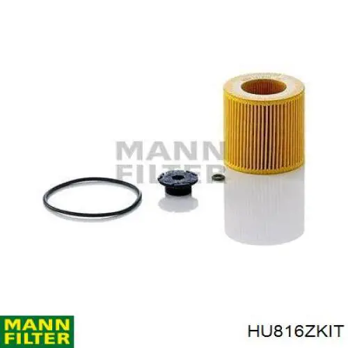 HU816ZKIT Mann-Filter filtro de aceite