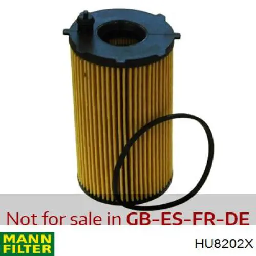 Filtro de aceite HU8202X Mann-Filter