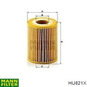 HU821X Mann-Filter filtro de aceite