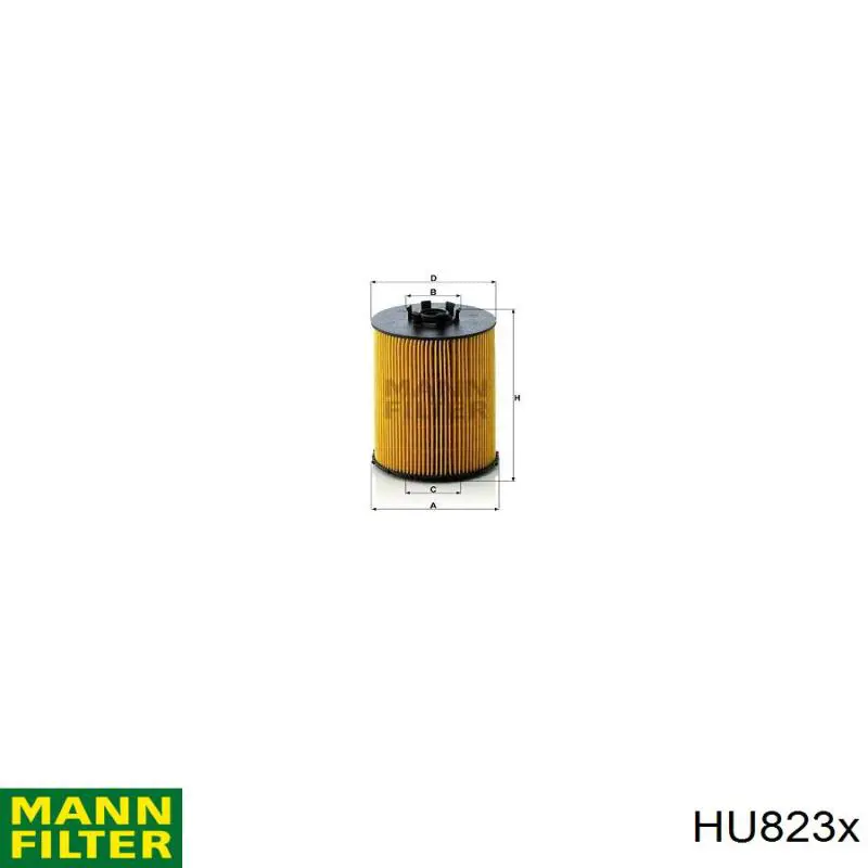 Filtro de aceite MANN HU823X