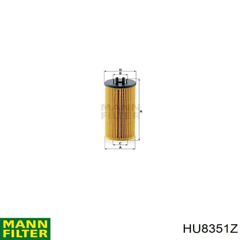 Filtro de aceite Mann-Filter HU8351Z precio, desde 13,03 EUR
