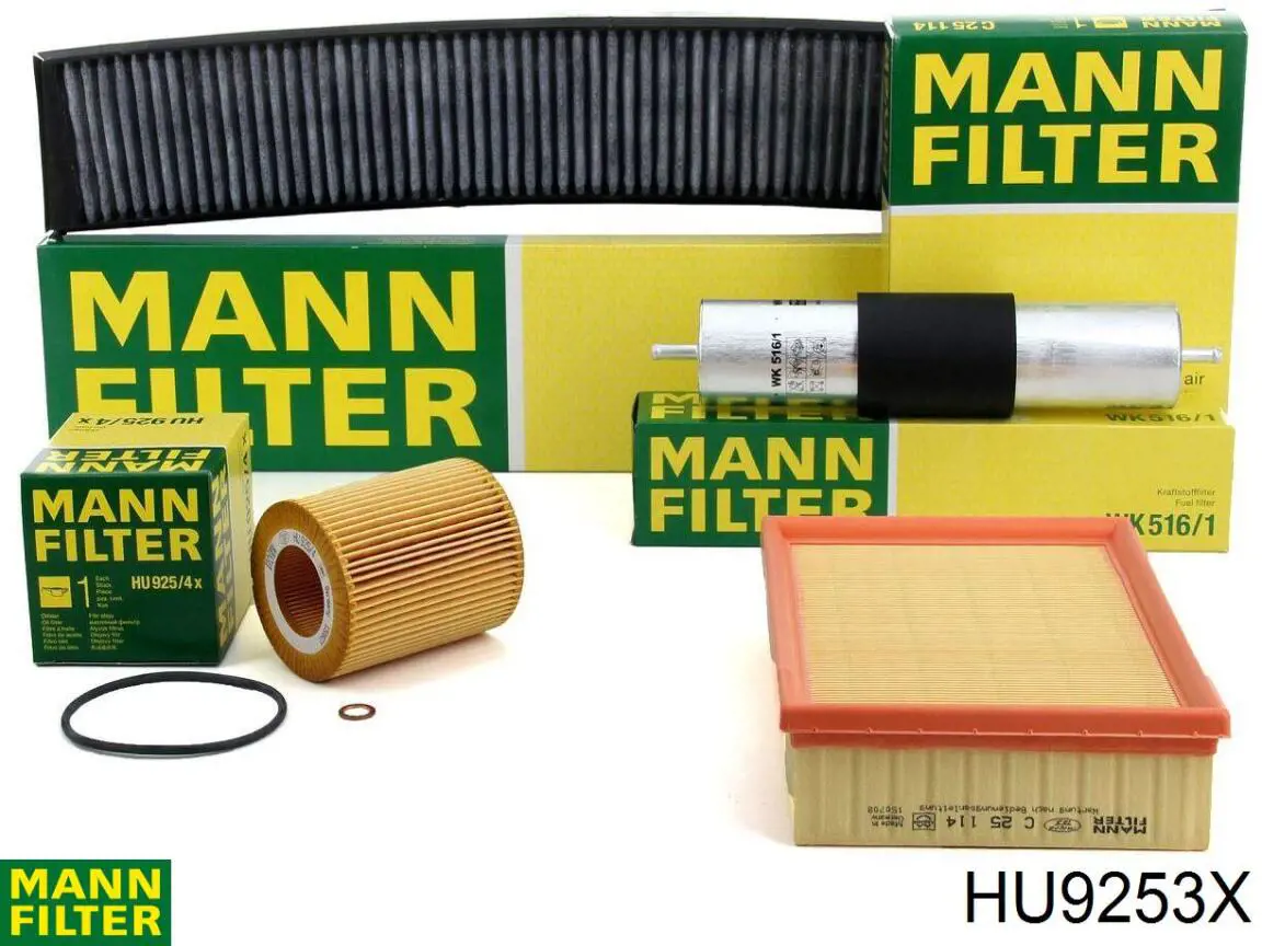 HU9253X Mann-Filter filtro de aceite