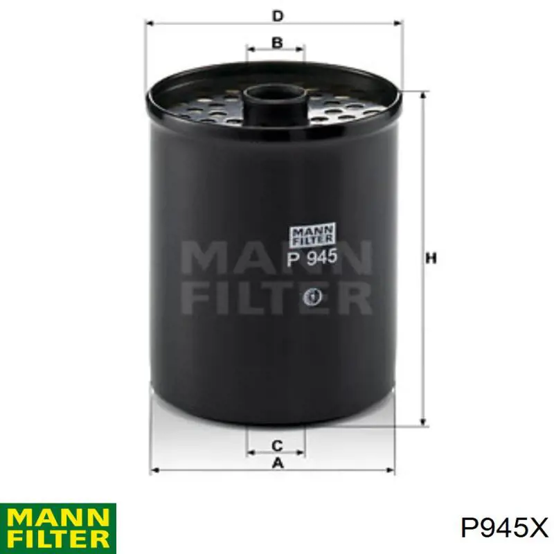 Comprar P945X Mann-Filter Filtro diesel