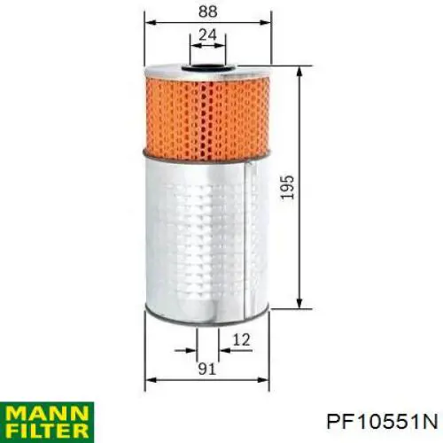 Filtro de aceite Mann-Filter PF10551N precio, desde 8,77 EUR
