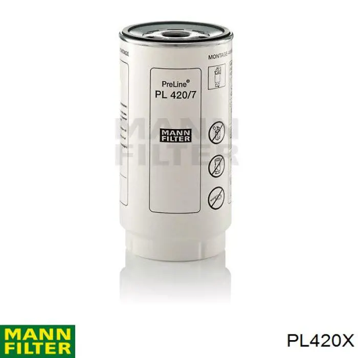 PL420X Mann-Filter filtro combustible