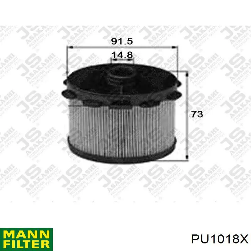 Comprar PU1018X Mann-Filter Filtro diesel