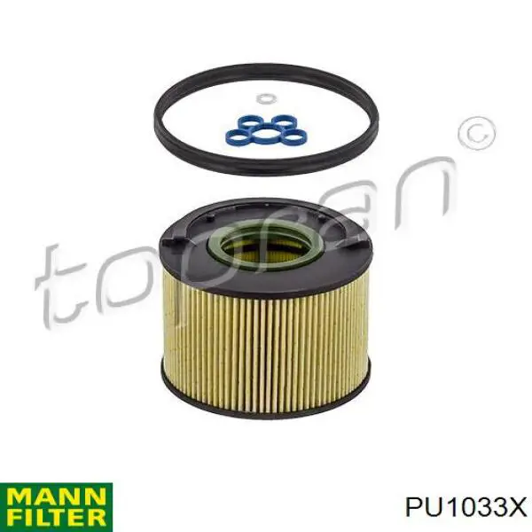 PU1033X Mann-Filter filtro combustible
