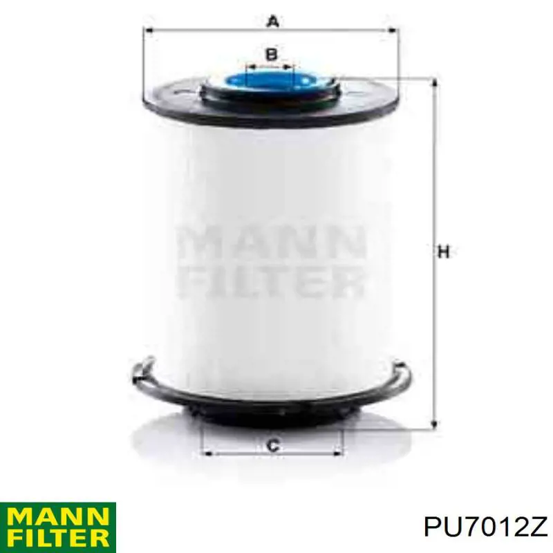 PU7012Z Mann-Filter filtro de combustible