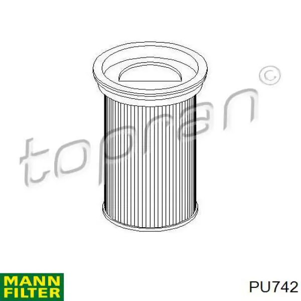 Comprar PU742 Mann-Filter Filtro diesel