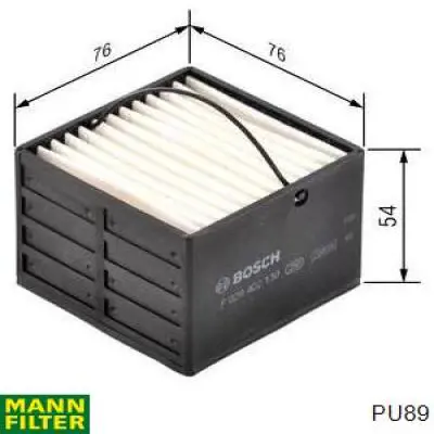 PU89 Mann-Filter filtro de combustible