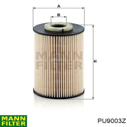 PU9003Z Mann-Filter filtro combustible