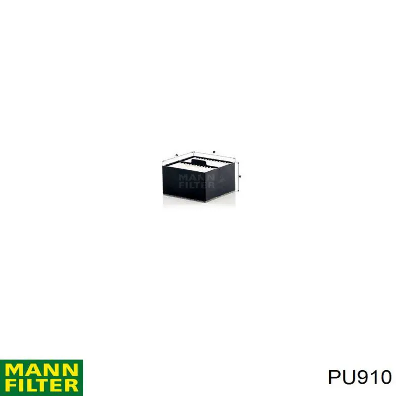 Comprar PU910 Mann-Filter Filtro diesel