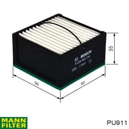 Comprar PU911 Mann-Filter Filtro diesel