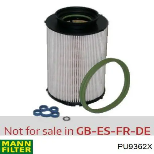 PU9362X Mann-Filter filtro de combustible
