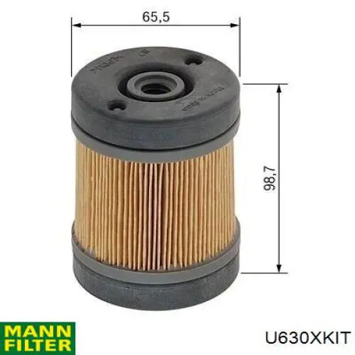 Filtro hollín Mann-Filter U630XKIT precio, desde 34,47 EUR