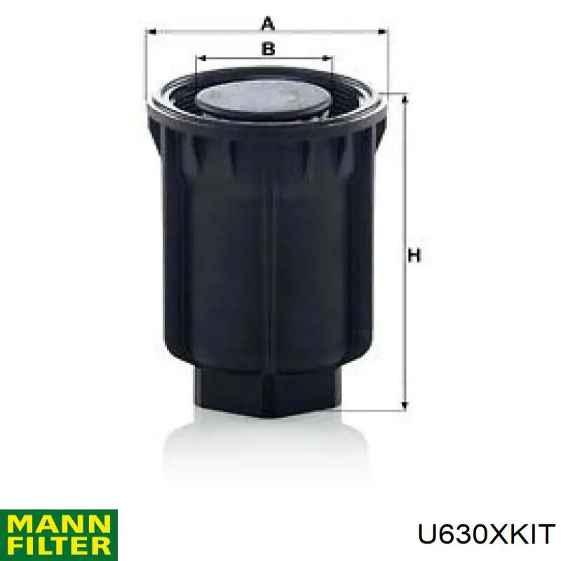 Comprar U630XKIT Mann-Filter Filtro de partículas (FAP)