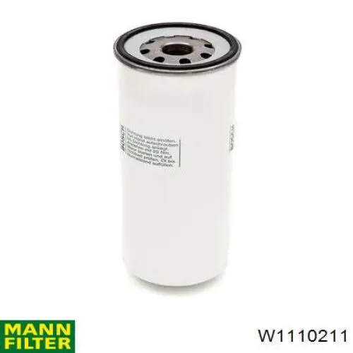W1110211 Mann-Filter filtro de aceite