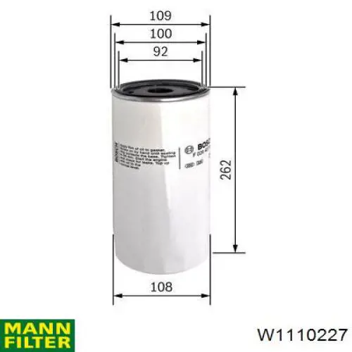 Comprar W11025 MAN Filtros de aceite