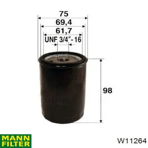 Filtro de aceite motor Donaldson P550940