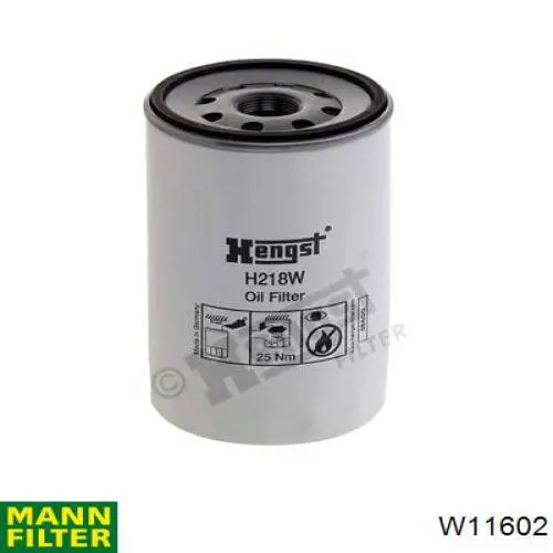 W11602 Mann-Filter filtro de aceite