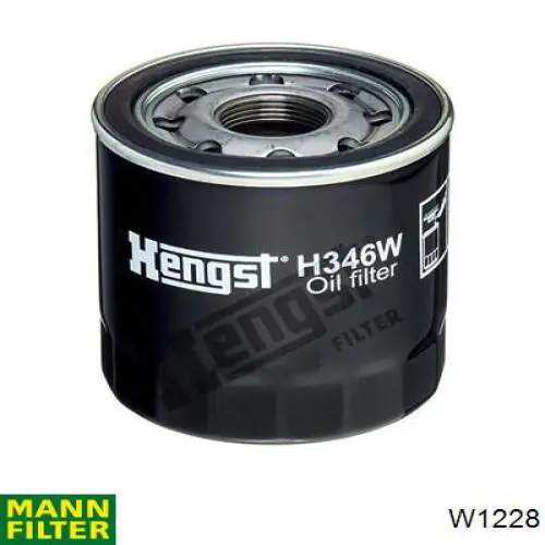 Filtro de aceite Mann-Filter W1228 precio, desde 17,46 EUR
