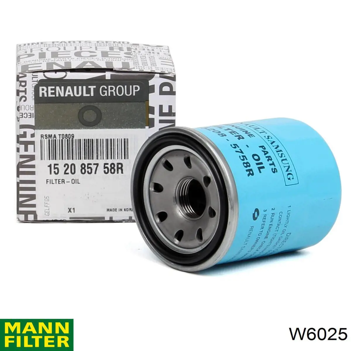 W6025 Mann-Filter filtro de aceite