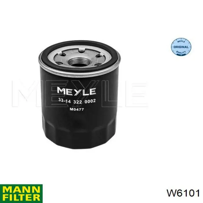 W6101 Mann-Filter filtro de aceite