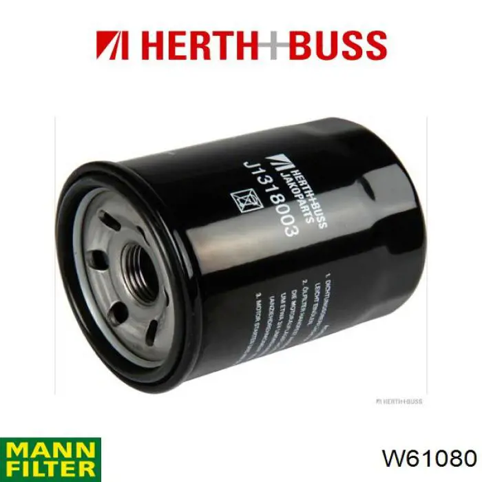 Filtro de aceite W61080 Mann-Filter