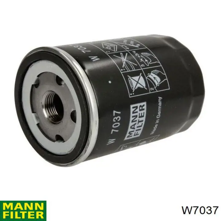 W 7037 Mann-Filter filtro de aceite