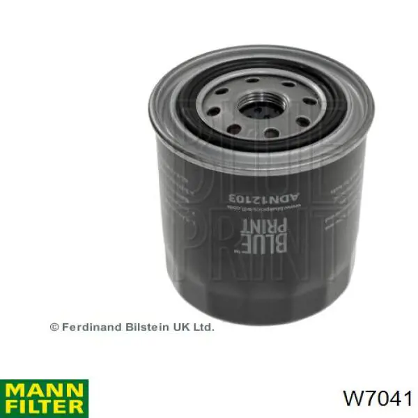 Filtro de aceite Mann-Filter W7041 precio, desde 5,54 EUR