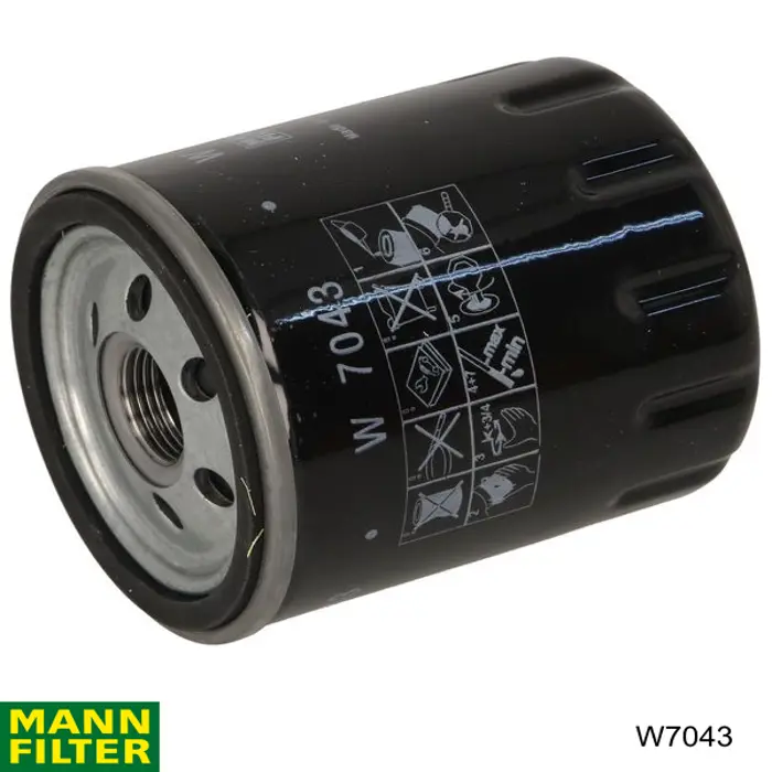W 7043 Mann-Filter filtro de aceite