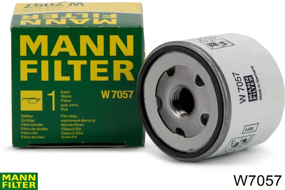 W7057 Mann-Filter Filtro aceite