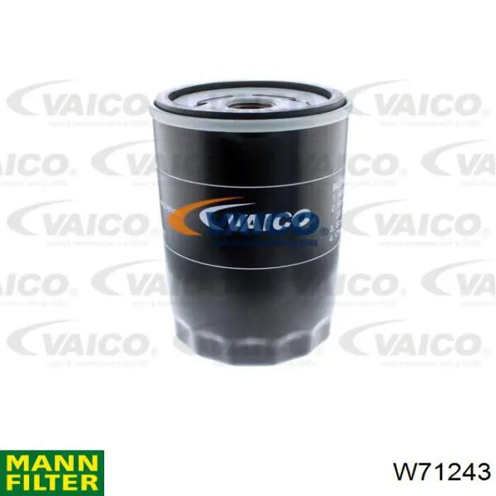 W71243 Mann-Filter filtro de aceite