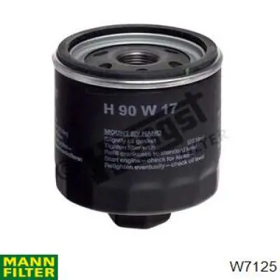 W7125 Mann-Filter filtro de aceite