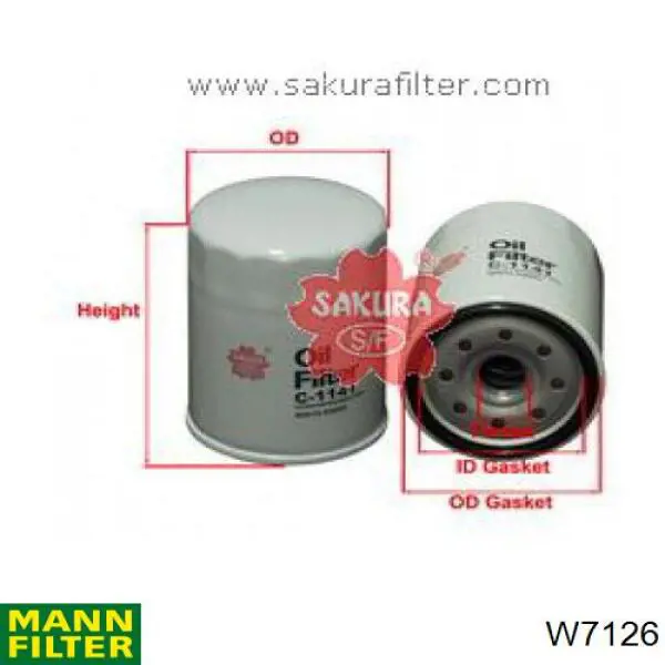 Comprar W7126 Mann-Filter Filtros de aceite