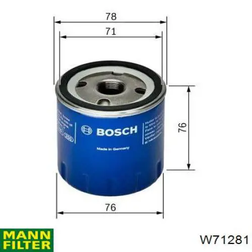 Filtro de aceite Nissan Sunny 3 N14