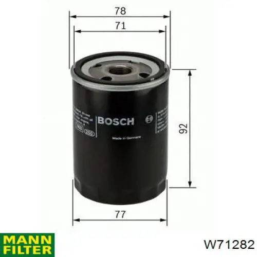 Comprar W71282 Mann-Filter Filtros de aceite