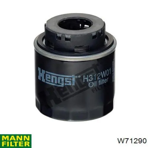 W71290 Mann-Filter filtro de aceite